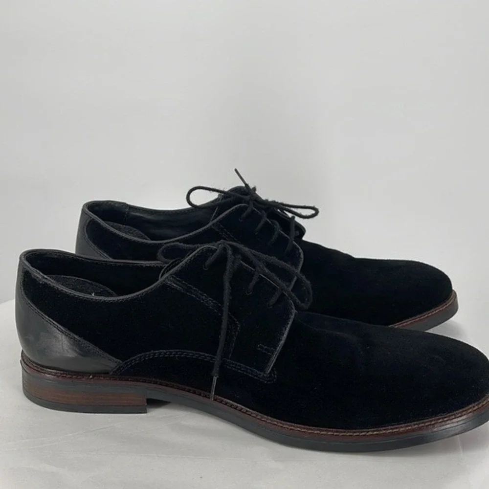 Alfani Men's Phillip Black‎ Suede Lace up Dress Oxfords Men size 12M Blokecore
